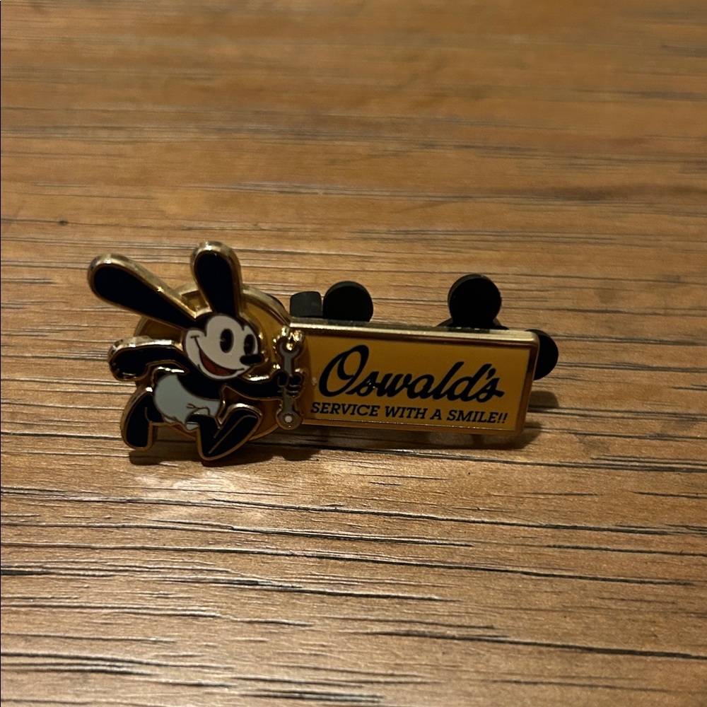 Oswald Service With A Smile! Enamel Pin